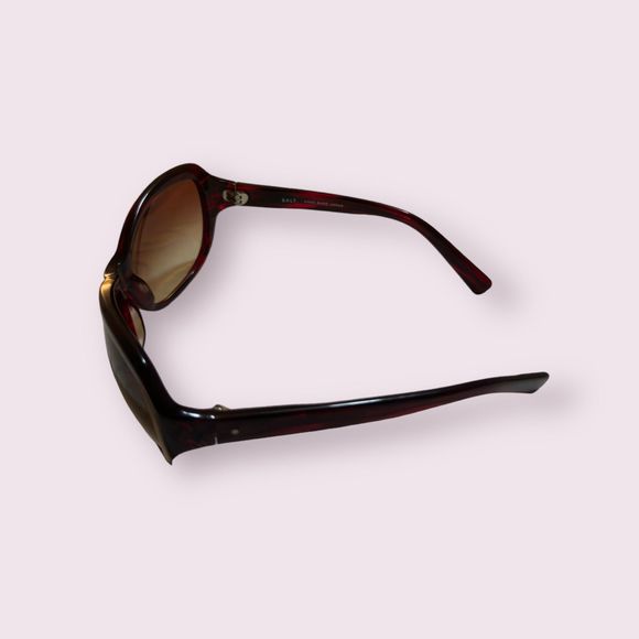 Salt.‎ Penelope Maroon Oversized Sunglasses